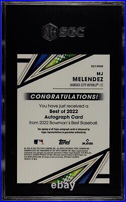 2022 Bowman's Best Mj Melendez Rookie Superfractor Autograph #1/1 Sgc 10 Royals