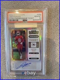 2022 Contenders, #264, Justyn Ross, Championship Ticket RC