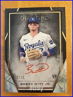 2022 Topps Diamond Icons Bobby Witt Jr Rookie Auto Red Ink 2/10 Royals