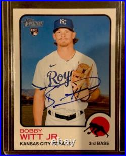 2022 Topps Heritage Bobby Witt Jr. Rookie Auto