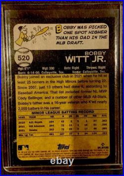2022 Topps Heritage Bobby Witt Jr. Rookie Auto