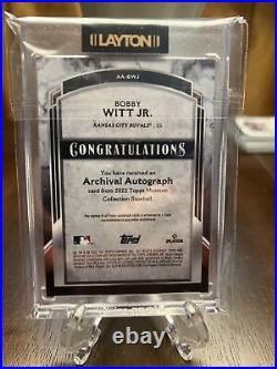 2022 Topps Museum Collection Bobby Witt Jr RC Auto 193/199 Kansas City Royals