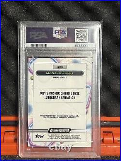 2023 Marcus Allen Cosmic Gold Interstellar Refractor PSA 10 Auto /25