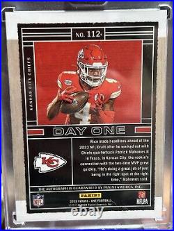 2023 Panini One Rashee Rice Day One Rookie Auto Bronze /49 #112