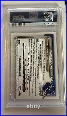 2024 BOWMAN DRAFT #CPA-JC JAC CAGLIANONE 02/75 YELLOW 1st AUTO PSA 9
