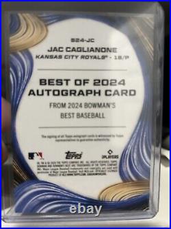 2024 Bowman Best Jac Caglianone Best Of 2024 Autograph Gold Mini Diamond /50