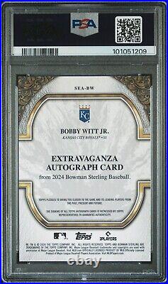 2024 Bowman Sterling Bobby Witt Jr Extravaganza Autograph 35/75 GEM 10