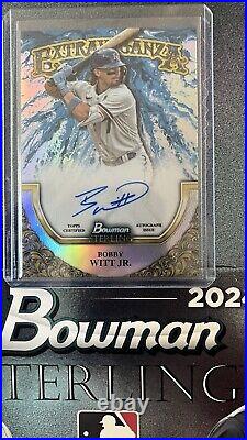 2024 Bowman Sterling Extravaganza Bobby Witt Jr AU /75