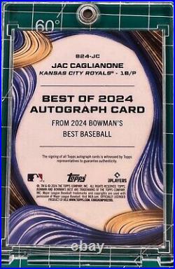 2024 Bowman's Best JAC CAGLIANONE Royals Auto #B24-JC RC True Gold #30/50