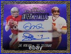 2024 Joe Montana, Joe Theismann? Leaf Electrum Intermetallic Purple, I-15 #/7