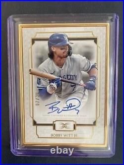 2024 Topps Definitive BOBBY WITT JR Gold Framed AUTO 1/1 Jersey # Match 7/30