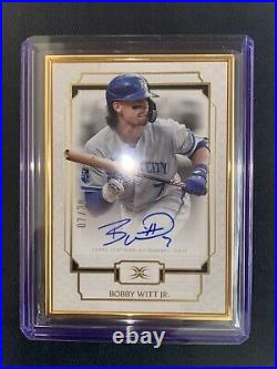 2024 Topps Definitive BOBBY WITT JR Gold Framed AUTO 1/1 Jersey # Match 7/30