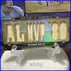 2024 Topps Triple Threads George Brett /27 Auto Game Used Bat KC Royals HOF