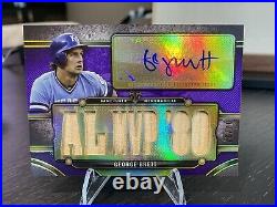 2024 Topps Triple Threads George Brett AL MVP Bat Relic Auto 7/27 HOF Royals