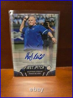 2024 Topps Update Series First Pitch Andy Reid AUTOGRAPH 36/99