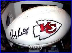 ANDY REID Kansas City Chiefs Coach Signed Wilson NFL Full Size Football (BAS)
