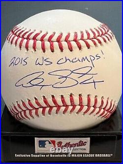 Alex Gordon Kansas City Royals 2015 Ws Champs Signed Oml Baseball
