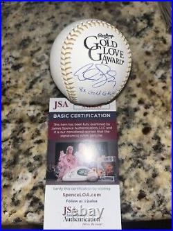 Alex Gordon Kansas City Royals 8 X Gold Glove Signed Gold Glove Baseball Jsa