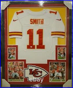 Alex Smith Kansas City Chiefs Autographed Jersey Framed Jsa Coa