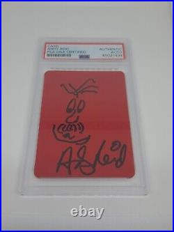 Andy Reid Kansas City Chiefs Signed Red Card With Drawing PSA/DNA