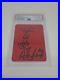 Andy Reid Kansas City Chiefs Signed Red Card With Drawing PSA/DNA