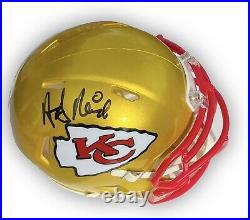 Andy Reid Signed FLASH Mini Helmet Rare Kansas City Chiefs WCOA