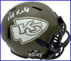 Andy Reid Signed Kansas City Chiefs Salute To Service Football Mini Helmet Jsa
