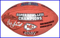 Andy Reid Signed Kansas City Chiefs Super Bowl 58 LVIII Champions Football Bas