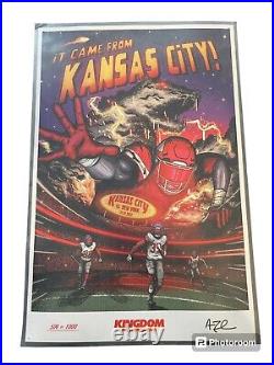 Anthony Zych Kingdom Poster Series Signed Kansas City Vs New York Poster
