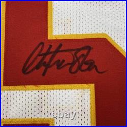 Autographed/Signed CHRISTIAN OKOYE Kansas City White Football Jersey JSA COA