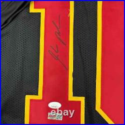 Autographed/Signed Isiah Pacheco Kansas City Black Football Jersey JSA COA