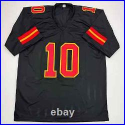 Autographed/Signed Isiah Pacheco Kansas City Black Football Jersey JSA COA