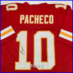 Autographed/Signed Isiah Pacheco Kansas City Red Football Jersey JSA COA