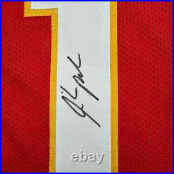 Autographed/Signed Isiah Pacheco Kansas City Red Football Jersey JSA COA