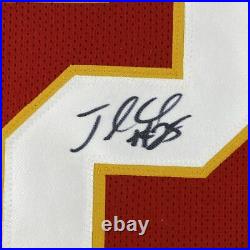 Autographed/Signed JAMAAL CHARLES Kansas City Red Football Jersey JSA COA Auto