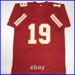 Autographed/Signed JOE MONTANA Kansas City Red Football Jersey JSA COA Auto