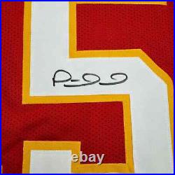 Autographed/Signed Patrick Mahomes Kansas City Red Football Jersey JSA COA