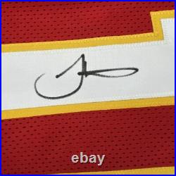 Autographed/Signed TYREEK HILL Kansas City Red Football Jersey JSA COA Auto