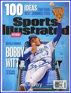BOBBY WITT JR signed Kansas City Royals SPORTS ILLUSTRATED KIDS Magazine-BECKETT