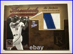BO JACKSON/DEION SANDERS 01/25 2005 Donruss Elite Throwback Threads DUAL Patch