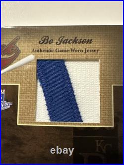 BO JACKSON/DEION SANDERS 01/25 2005 Donruss Elite Throwback Threads DUAL Patch