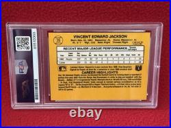 BO JACKSON KANSAS CITY Royals Signed 1987 DONRUSS RC Rookie Card PSA 85510368