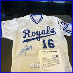 Beautiful Bo Jackson Signed 1989 Rookie Kansas City Royals Game Model Jersey PSA