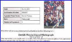 Beckett Derrick Thomas Kansas City Chiefs Signed 8x10 In-action Photo Ab04430