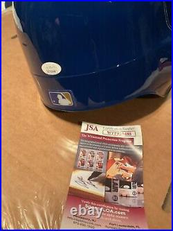 Ben Zobrist Signed Full Size Helmet JSA Rawlings Kansas City Royals World Series