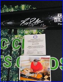 Billy Butler Autograph Signed Kansas City Royals Black Rawlings MLB Pro Bat COA