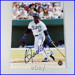 Bo Jackson #16 Kansas City Royals Autographed 8.5x11 Photo Signed COA Hologram