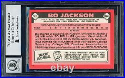 Bo Jackson Autographed 1986 Topps Traded Rc Royals Gem 10 Auto Beckett 205860