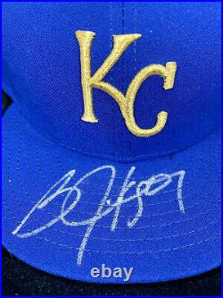 Bo Jackson Autographed Kansas City Royals 59 Fifty Fitted 7.5 Hat New Era