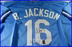 Bo Jackson / Autographed Kansas City Royals Custom Baseball Jersey / Bo Holo